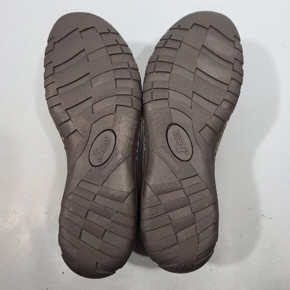 Bass Brock Side Zip Brown Leather Loafers Womens Size 9W 0201-3065 NWOB 2015 - Picture 8 of 9